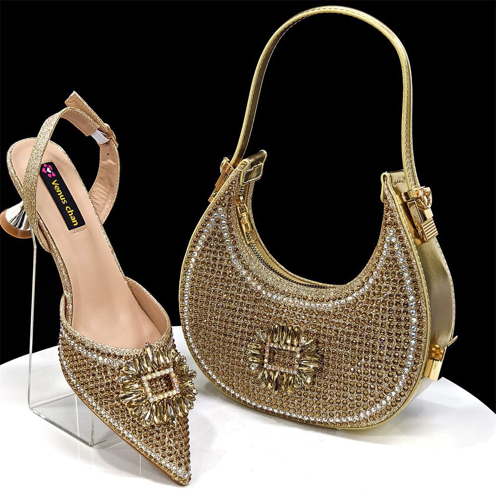 O1CN01KXzwlo1KPUsjU0H4u_!!2212782901156-0-cib Women's pointed shoe and bag set - Image 1