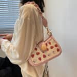 025 pink cute one-shoulder underarm bag - Image 3
