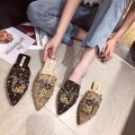 Women's Bridal Summer Pointed-Toe Mules, Fashionable Fairy-Style Slip-Ons, Large Size Sandals - Image 6