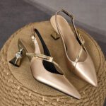 Exclusive for cross-border foreign trade: French-style pointed-toe high-heeled sandals