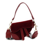 Cross-border textured saddle bag