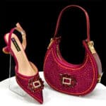 Women's pointed shoe and bag set - Image 2