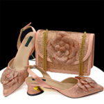 pointed high heels with square shoulder bag - Image 7