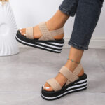 heightening wedge heel thick-soled slippers summer - Image 6