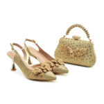 Cross-border new women's banquet shoe bag set - Image 5