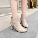 slim short ankle boots Martin boots - Image 3