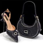 Women's pointed shoe and bag set - Image 7