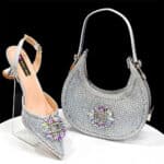 Women's pointed shoe and bag set - Image 4