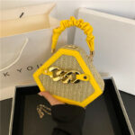 stitching pleated crossbody bag - Image 4