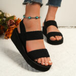 heightening wedge heel thick-soled slippers summer - Image 5
