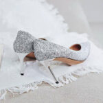 slim and fashionable high heels, black work shoes