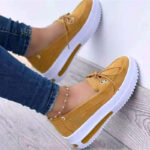 thick bottom round toe front lace-up casual shoes - Image 4