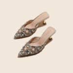 summer new style net red rhinestone half slippers - Image 2