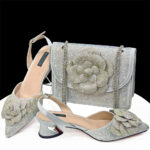 pointed high heels with square shoulder bag - Image 5