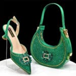 Women's pointed shoe and bag set - Image 5