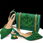 pointed high heels with square shoulder bag - Image 4
