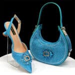 Women's pointed shoe and bag set - Image 3