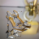 high heel square head women sandals - Image 4