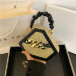 stitching pleated crossbody bag - Image 5