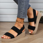 heightening wedge heel thick-soled slippers summer