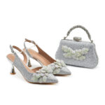 Cross-border new women's banquet shoe bag set - Image 2