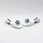 Elegant thick heel round toe flower sandals - Image 7