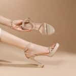 Zubumei 2025 new sexy bridesmaid banquet stiletto high heels