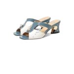 Breathable thick heels fashionable rhinestone fish mouth sandals - Image 6