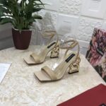 European station DG(Dolce & Gabbana) casual leather shoes silver sea cucumber leather women's shoes - Image 10