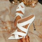 Women's high-heeled sandals for summer wear 2025