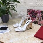 European station DG(Dolce & Gabbana) casual leather shoes silver sea cucumber leather women's shoes