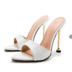 Cross-border 2025 new European and American sexy snakeskin pattern pointed pencil heel - Image 4
