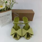 Zara 2025 summer new style satin texture bow decoration mule high heels