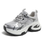 Spring Women's Chunky Platform Shoes, New Style, Breathable Mesh Shoe - Image 6