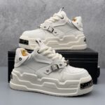 European-style men's original design sneakers, platform trendy sneakers