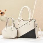 New Stitching Bag Color Contrast Fashion Trendy Handbag Multi-layer Large Capacity Shoulder Bag - Image 3