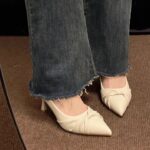 Autumn Pointed Toe High Heels Women's Fashion Stiletto High Heel - Image 5