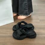 Trendy Women's Summer Outdoor Slippers 2026 New Korean Style Platform Thick-Soled Beach French Shoe - Image 2