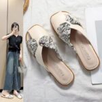 Summer Outer Wear Evening Breeze Seaside Gentle French Toe Slippers for Women