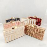 Acrylic evening bag, versatile summer evening gown small square bag, women's banquet handbag, cell phone clutch, shoulder bag