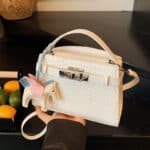 Summer Fashion Handbag for Women, Crocodile Pattern, Elegant Shoulder Crossbody Bag