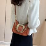 New Versace Baroque Style European and American Retro Metal Accessories Handbag - Image 3