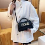 Trendy Fashion Textured Women's Small Square Versace Bag - Image 4