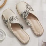 Summer Outer Wear Evening Breeze Seaside Gentle French Toe Slippers for Women - Image 2