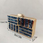 Acrylic evening bag, versatile summer evening gown small square bag, women's banquet handbag, cell phone clutch, shoulder bag - Image 7